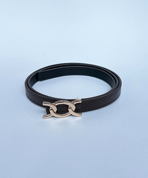 Thevon（ゼボン）の「変形バックルベルト（ベルト・レディース・ブラック/ブラウン・FREE）」の5枚目の写真