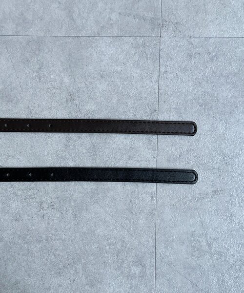 Thevon（ゼボン）の「変形バックルベルト（ベルト・レディース・ブラック/ブラウン・FREE）」の17枚目の写真