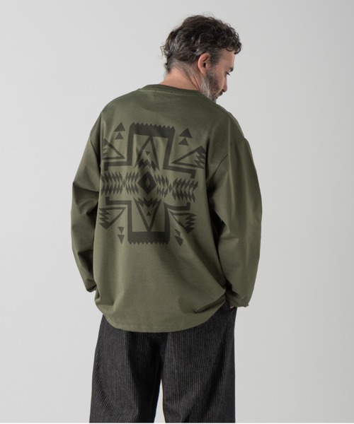 PENDLETON（ペンドルトン）の「バックプリント・L/S・ティ（Tシャツ/カットソー・メンズ・オフホワイト/ピンク系その他/カーキ/ブラック/ブルーグレー・SMALL/MEDIUM/LARGE/X-LARGE）」の5枚目の写真