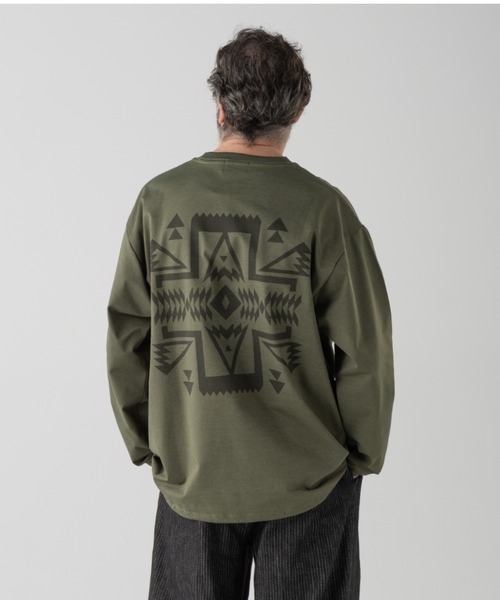 PENDLETON（ペンドルトン）の「バックプリント・L/S・ティ（Tシャツ/カットソー・メンズ・オフホワイト/ピンク系その他/カーキ/ブラック/ブルーグレー・SMALL/MEDIUM/LARGE/X-LARGE）」の19枚目の写真