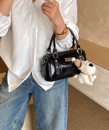 Teem Store（チームストア）の「【2WAY】リボン付きミニボストンバッグ（ボストンバッグ）」