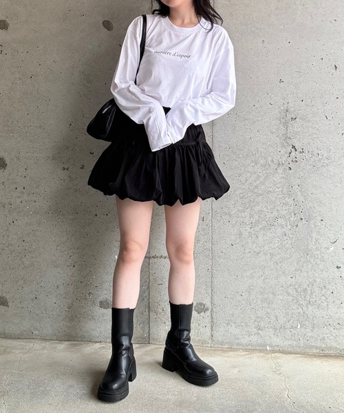 etta(エタ)の「プリントロゴロンT/長袖Tシャツ(Tシャツ/カットソー・レディース・ホワイト・MEDIUM/SMALL/LARGE)」の13枚目の写真