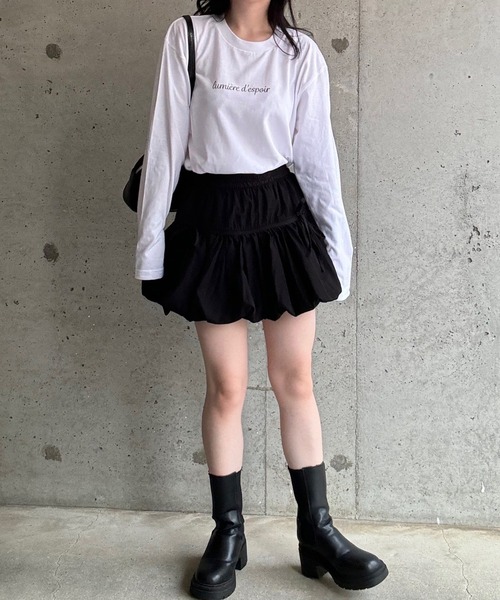 etta(エタ)の「プリントロゴロンT/長袖Tシャツ(Tシャツ/カットソー・レディース・ホワイト・MEDIUM/SMALL/LARGE)」の17枚目の写真