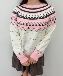 【ZOZOTOWN限定】パステルカラーノルディックプルオーバー