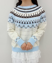 【ZOZOTOWN限定】パステルカラーノルディックプルオーバー