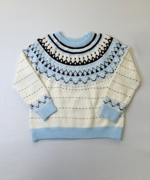 frunco(フランコ)の「【ZOZOTOWN限定】パステルカラーノルディックプルオーバー(ニット/セーター・レディース・ピンク/ブルー・FREE)」の18枚目の写真