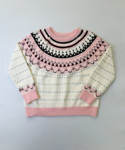 frunco(フランコ)の「【ZOZOTOWN限定】パステルカラーノルディックプルオーバー(ニット/セーター・レディース・ピンク/ブルー・FREE)」の16枚目の写真