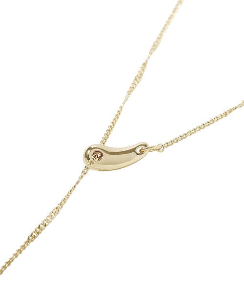 YECCA VECCA(イェッカヴェッカ)の「ドロップパーツスライドラリエット(ネックレス・レディース・シルバー/ゴールド・FREE)」の8枚目の写真