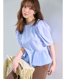 FRAY I.D（フレイアイディー）の「ドッキングペプラムカットソー（Tシャツ/カットソー・レディース）」