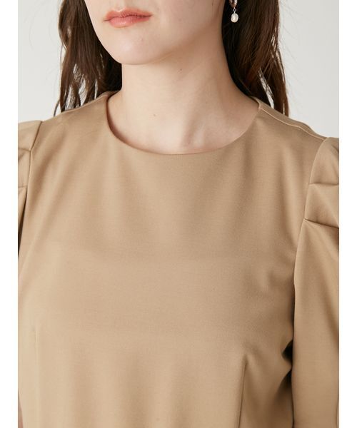 FRAY I.D（フレイアイディー）の「ドッキングペプラムカットソー（Tシャツ/カットソー・レディース・ブルー/ブラック/ベージュ/ホワイト・F）」の18枚目の写真