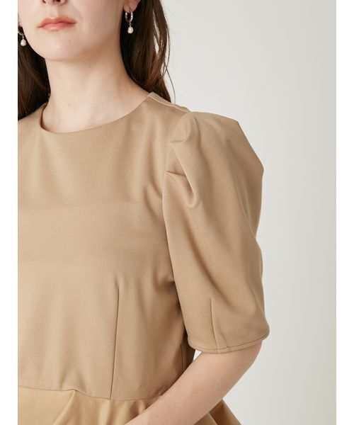 FRAY I.D（フレイアイディー）の「ドッキングペプラムカットソー（Tシャツ/カットソー・レディース・ブルー/ブラック/ベージュ/ホワイト・F）」の17枚目の写真