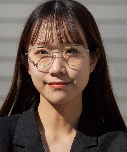 AIM(エイム)の「aim/エイム aloe バタフライシェイプ メガネ クリアレンズ 2026年春夏(メガネ・レディース・シルバー/ゴールド・FREE)」の2枚目の写真