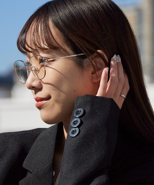 AIM(エイム)の「aim/エイム aloe バタフライシェイプ メガネ クリアレンズ 2026年春夏(メガネ・レディース・シルバー/ゴールド・FREE)」の17枚目の写真