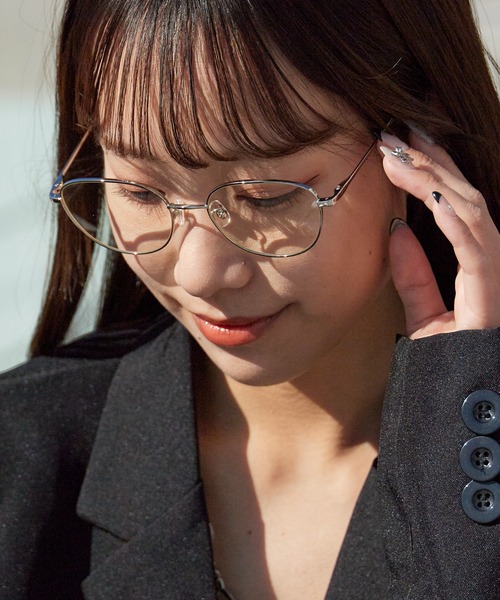 AIM(エイム)の「aim/エイム aloe バタフライシェイプ メガネ クリアレンズ 2026年春夏(メガネ・レディース・シルバー/ゴールド・FREE)」の16枚目の写真