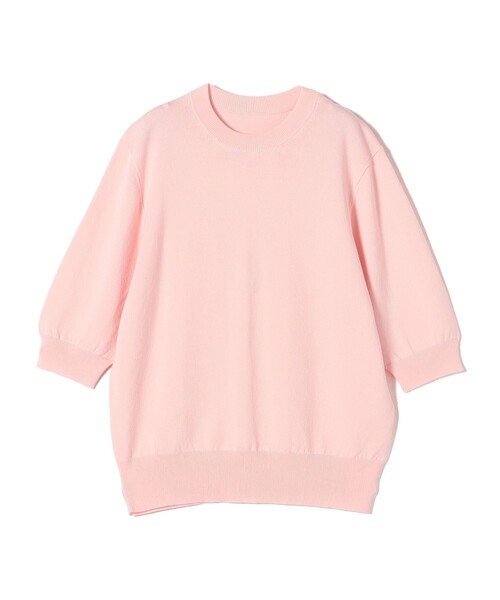 SHIPS Colors(シップス カラーズ)の「SHIPS Colors:〈接触冷感・手洗い可能〉14ゲージ 5分袖 ニット◇(ニット/セーター・レディース・ネイビー/ライトグレー/ピンク/ライトブルー・ONE SIZE)」の13枚目の写真