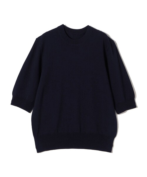 SHIPS Colors(シップス カラーズ)の「SHIPS Colors:〈接触冷感・手洗い可能〉14ゲージ 5分袖 ニット◇(ニット/セーター・レディース・ネイビー/ライトグレー/ピンク/ライトブルー・ONE SIZE)」の15枚目の写真