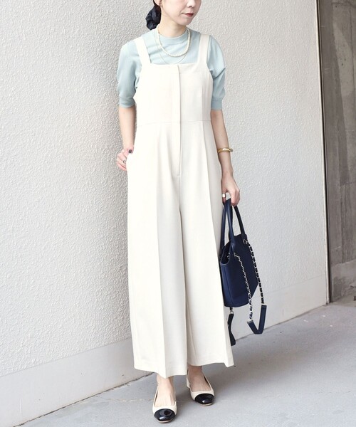 SHIPS Colors(シップス カラーズ)の「SHIPS Colors:〈接触冷感・手洗い可能〉14ゲージ 5分袖 ニット◇(ニット/セーター・レディース・ネイビー/ライトグレー/ピンク/ライトブルー・ONE SIZE)」の6枚目の写真