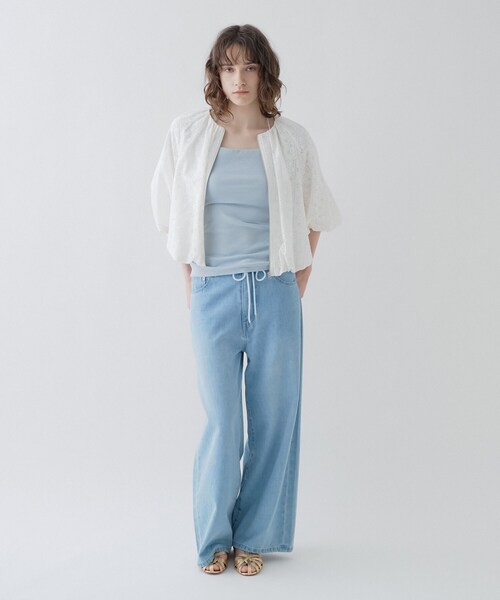 cloenc（クロエンス）の「レースシアーブルゾン（ブルゾン・レディース・ブラック系/ホワイト系1・03/02/01）」の4枚目の写真