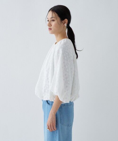 cloenc（クロエンス）の「レースシアーブルゾン（ブルゾン・レディース・ブラック系/ホワイト系1・03/02/01）」の17枚目の写真
