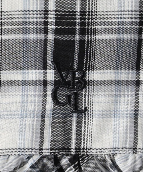 Right-on（ライトオン）の「【VIVIAN BLUE】ギャザー袖フリルティアードシャツ (キッズ / ガーリー / おでかけ)（シャツ/ブラウス・キッズ・ブラック/ブルー・110/120/130/140/150/160）」の7枚目の写真