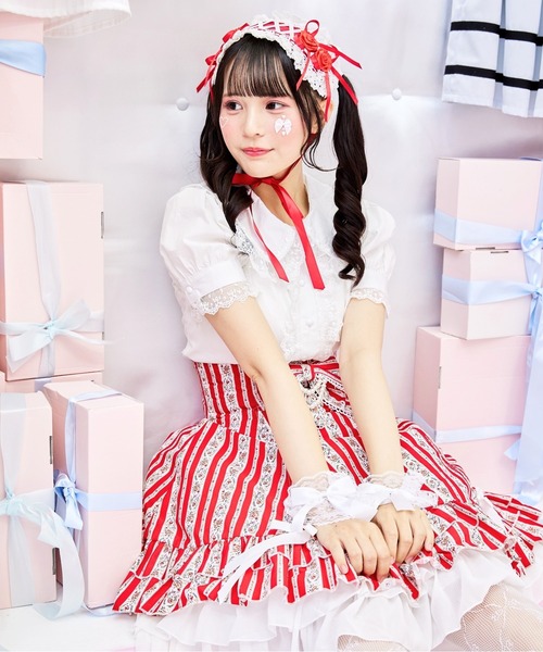 BODYLINE(ボディライン)の「うさみみドットレースのフリルブラウス(シャツ/ブラウス・レディース・オフホワイト・M/L/2L/4L)」の17枚目の写真