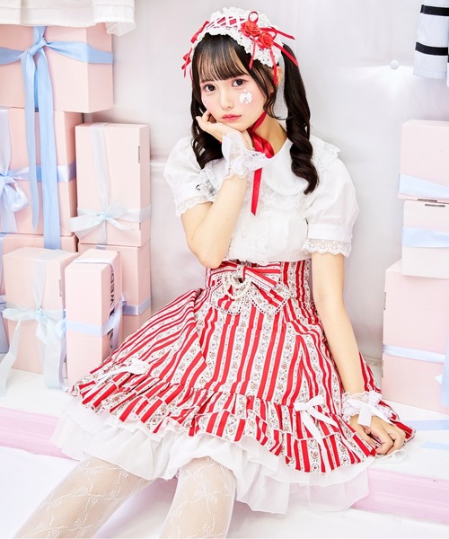 BODYLINE(ボディライン)の「うさみみドットレースのフリルブラウス(シャツ/ブラウス・レディース・オフホワイト・M/L/2L/4L)」の18枚目の写真