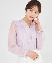 ラベンダー」に該当するレディースのシャツ/ブラウスファッション通販