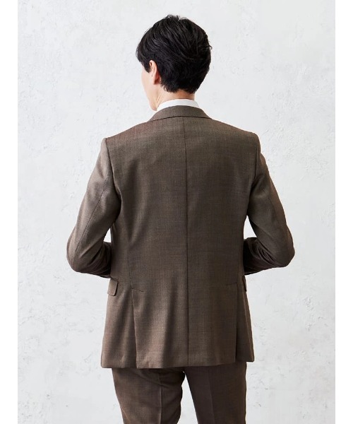 Perfect Suit FActory(パーフェクトスーツファクトリー)の「デニムライクウールジャケット【セットアップ対応】(スーツジャケット・メンズ・ブルー/カーキ/ベージュ・L/M)」の5枚目の写真