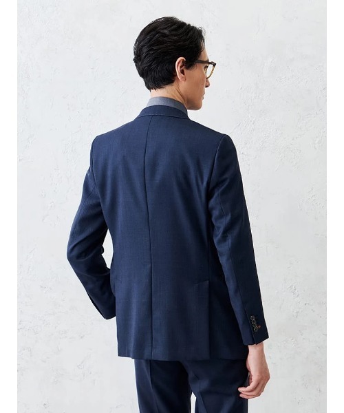 Perfect Suit FActory(パーフェクトスーツファクトリー)の「デニムライクウールジャケット【セットアップ対応】(スーツジャケット・メンズ・ブルー/カーキ/ベージュ・L/M)」の20枚目の写真