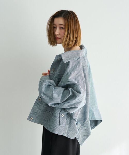 Editt by YECCA VECCA（エディットバイイェッカヴェッカ）の「2wayインバーテッドジャケット（デニムジャケット・レディース・その他・FREE）」の17枚目の写真