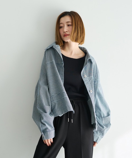 Editt by YECCA VECCA（エディットバイイェッカヴェッカ）の「2wayインバーテッドジャケット（デニムジャケット・レディース・その他・FREE）」の18枚目の写真