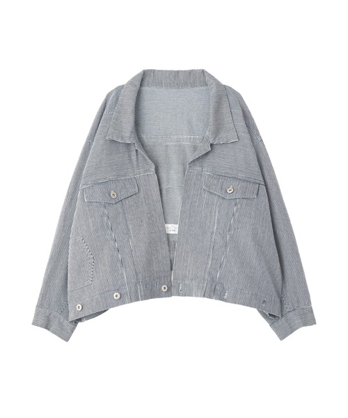 Editt by YECCA VECCA（エディットバイイェッカヴェッカ）の「2wayインバーテッドジャケット（デニムジャケット・レディース・その他・FREE）」の2枚目の写真