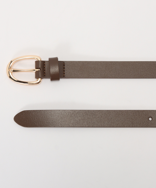 SLOBE IENA(スローブイエナ)の「《追加8》SLOBE ラウンドバックルレザーベルト(ベルト・レディース・ブラック/ブラウン・FREE)」の13枚目の写真