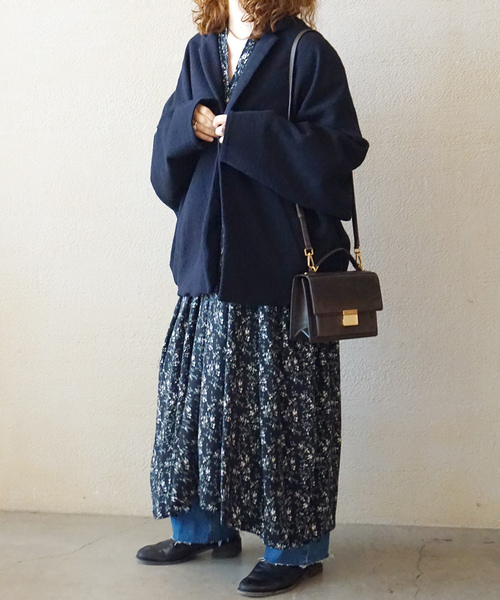 JOURNAL STANDARD LUXE（ジャーナルスタンダード　ラックス）の「MIXツィードジャケット（その他アウター・レディース・ネイビー・FREE）」の8枚目の写真