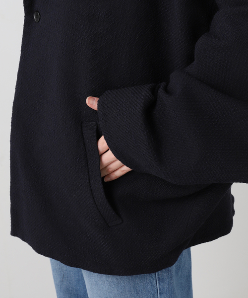 JOURNAL STANDARD LUXE（ジャーナルスタンダード　ラックス）の「MIXツィードジャケット（その他アウター・レディース・ネイビー・FREE）」の2枚目の写真