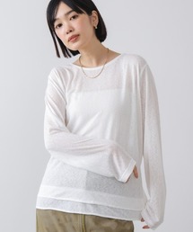 Bou Jeloud | オーバーサイズシアーウエストマークトップス(Tシャツ/カットソー)