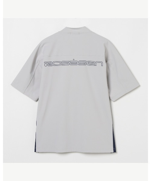ROSASEN(ロサーセン)の「【Rosasen/GOLF】 超撥水加工 バックロゴ 半袖モックネック(ポロシャツ・メンズ・ネイビー/グレー・48/50/52)」の6枚目の写真