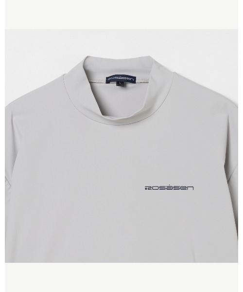 ROSASEN(ロサーセン)の「【Rosasen/GOLF】 超撥水加工 バックロゴ 半袖モックネック(ポロシャツ・メンズ・ネイビー/グレー・48/50/52)」の7枚目の写真