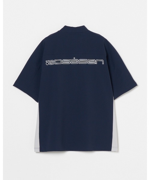 ROSASEN(ロサーセン)の「【Rosasen/GOLF】 超撥水加工 バックロゴ 半袖モックネック(ポロシャツ・メンズ・ネイビー/グレー・48/50/52)」の14枚目の写真