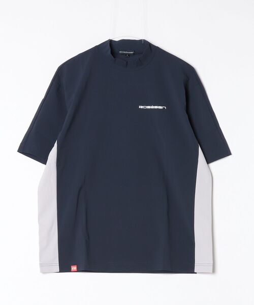 ROSASEN(ロサーセン)の「【Rosasen/GOLF】 超撥水加工 バックロゴ 半袖モックネック(ポロシャツ・メンズ・ネイビー/グレー・48/50/52)」の15枚目の写真
