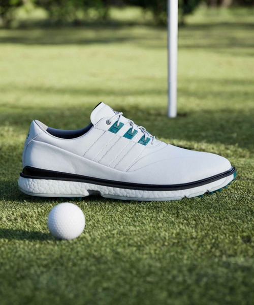 adidas(アディダス)の「EQT 93 スパイクレス ゴルフシューズ / Equipment 93 Spikeless Golf Shoes【adidas Golf/アディダスゴルフ】(スニーカー・メンズ・ホワイト×グリーン・25.5cm/25.0cm/28.0cm/27.5cm/27.0cm/26.5cm/26.0cm)」の9枚目の写真