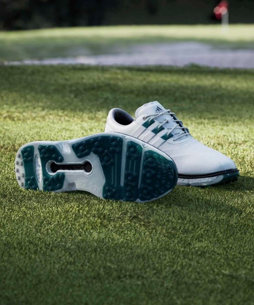 adidas(アディダス)の「EQT 93 スパイクレス ゴルフシューズ / Equipment 93 Spikeless Golf Shoes【adidas Golf/アディダスゴルフ】(スニーカー・メンズ・ホワイト×グリーン・25.5cm/25.0cm/28.0cm/27.5cm/27.0cm/26.5cm/26.0cm)」の10枚目の写真
