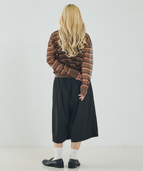 NOMINE（ノミネ）の「ジャガード シアー ニット カーディガン（カーディガン/ボレロ・レディース・レッド/ライトグレー/ブラウン/ブラック・フリー）」の12枚目の写真