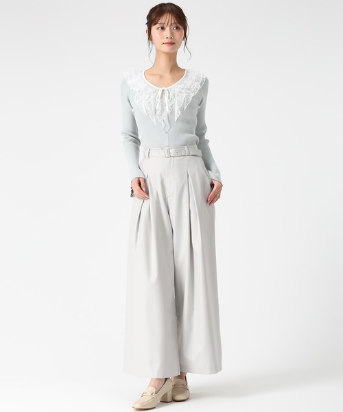 2026春夏新作 ベルト付きタックワイドパンツ（その他パンツ）｜MISCH