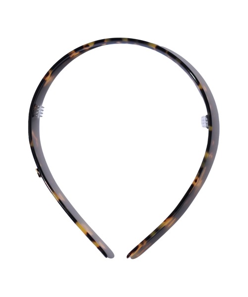 IRIS47（イリスフォーセブン）の「【IRIS 47】veronique slim head band/ヴェロニク スリム ヘッドバンド べっ甲柄（カチューシャ・レディース・ブラック/ブラウン・FREE）」の3枚目の写真