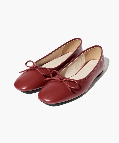 MARITHE + FRANCOIS GIRBAUD(マリテフランソワジルボー)の「W RIBBON FLAT SHOES(バレエシューズ・レディース・ブラック・25cm/24cm/23cm)」の4枚目の写真