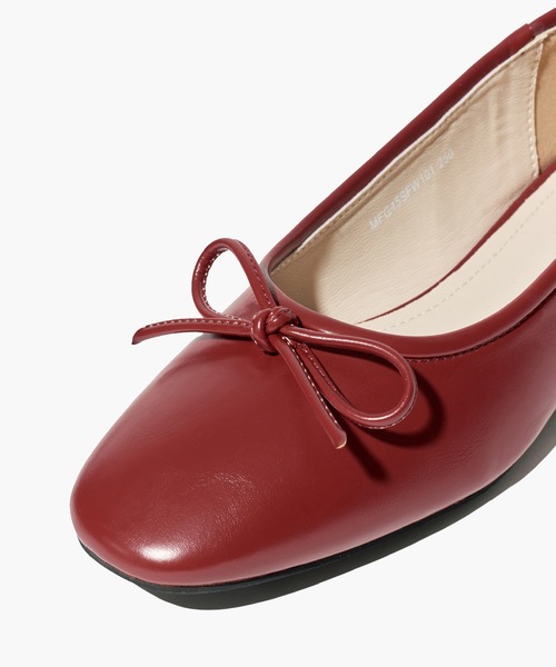 MARITHE + FRANCOIS GIRBAUD(マリテフランソワジルボー)の「W RIBBON FLAT SHOES(バレエシューズ・レディース・ブラック・25cm/24cm/23cm)」の8枚目の写真