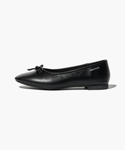 MARITHE + FRANCOIS GIRBAUD(マリテフランソワジルボー)の「W RIBBON FLAT SHOES(バレエシューズ・レディース・ブラック・25cm/24cm/23cm)」の19枚目の写真