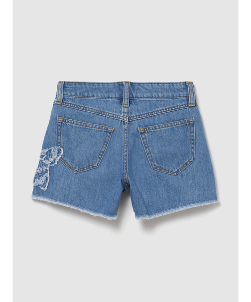 GAP(ギャップ)の「デニム ショートパンツ (キッズ)(デニムパンツ・キッズ・ライトインディゴブルー/インディゴブルー・140cm/130cm/160cm/155cm/150cm/120cm)」の4枚目の写真