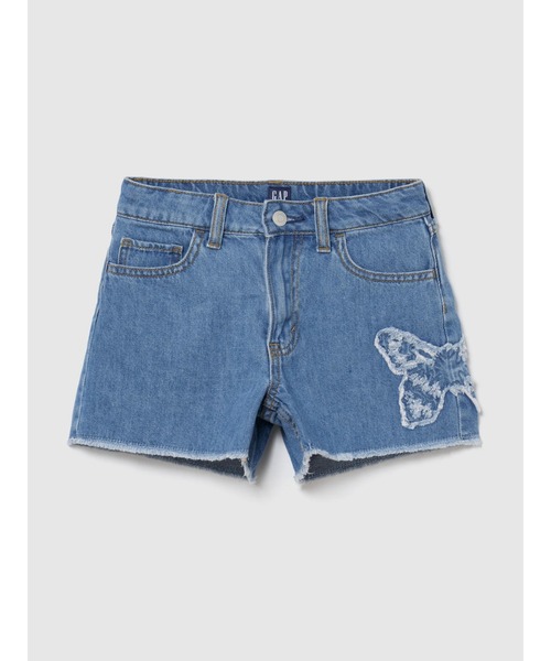 GAP(ギャップ)の「デニム ショートパンツ (キッズ)(デニムパンツ・キッズ・ライトインディゴブルー/インディゴブルー・140cm/130cm/160cm/155cm/150cm/120cm)」の1枚目の写真